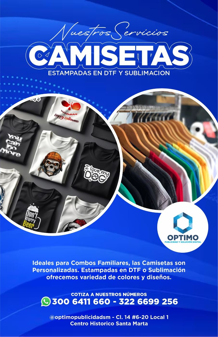 Camisetas DTF y Sublimación