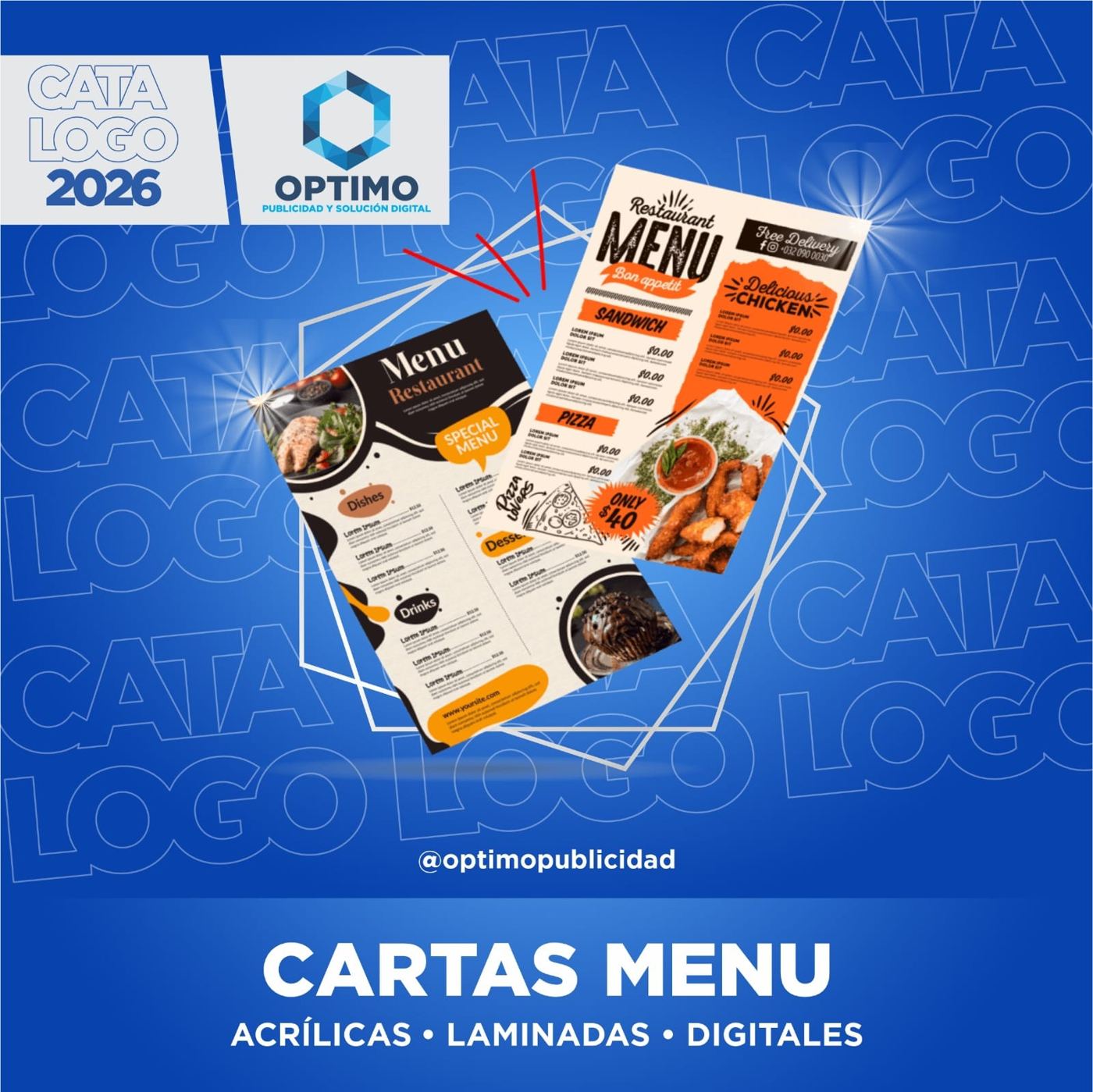 Cartas Menú